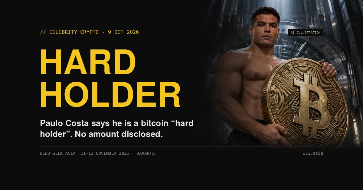Paulo Costa's Bitcoin 'Hard Holder' Post, Fact-Checked | W3W