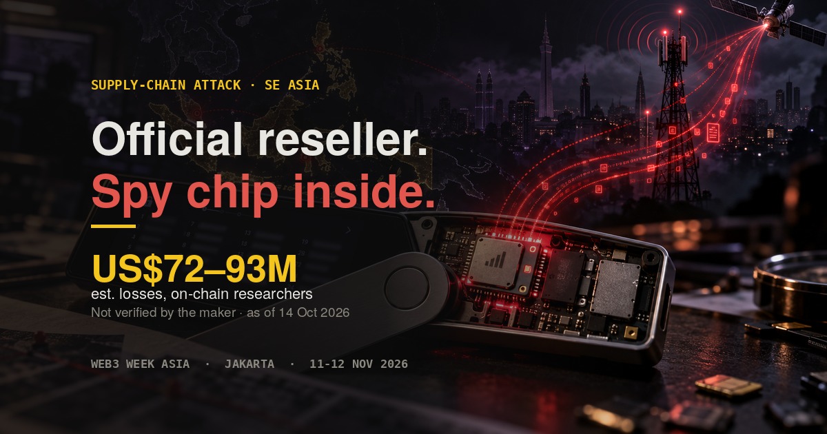 Ledger Spy Chip: Why Official Resellers Failed | W3W