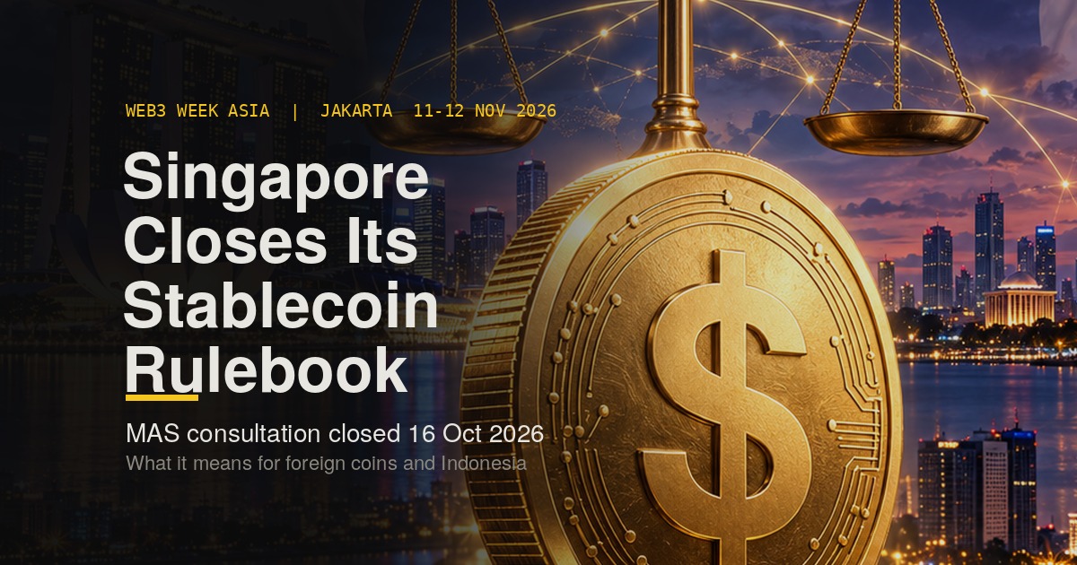Singapore's Stablecoin Rulebook Closes for Comment | W3W