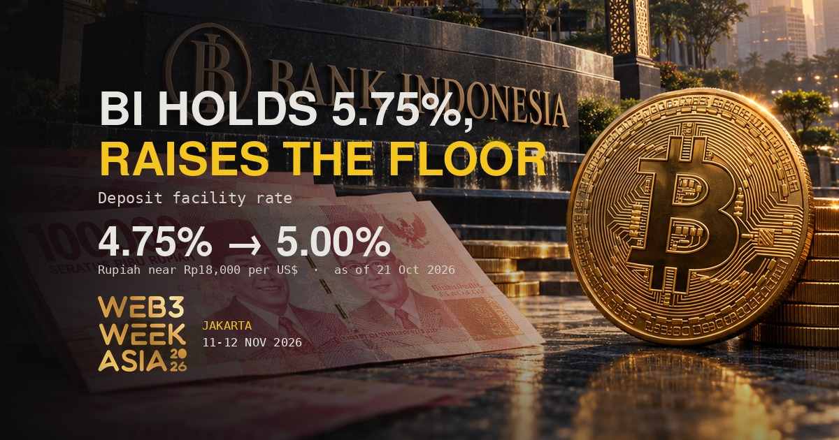 Bank Indonesia Holds 5.75%, Lifts Deposit Rate | W3W