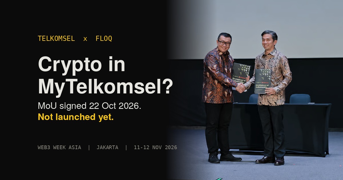 Telkomsel and FLOQ Eye Crypto in MyTelkomsel | W3W