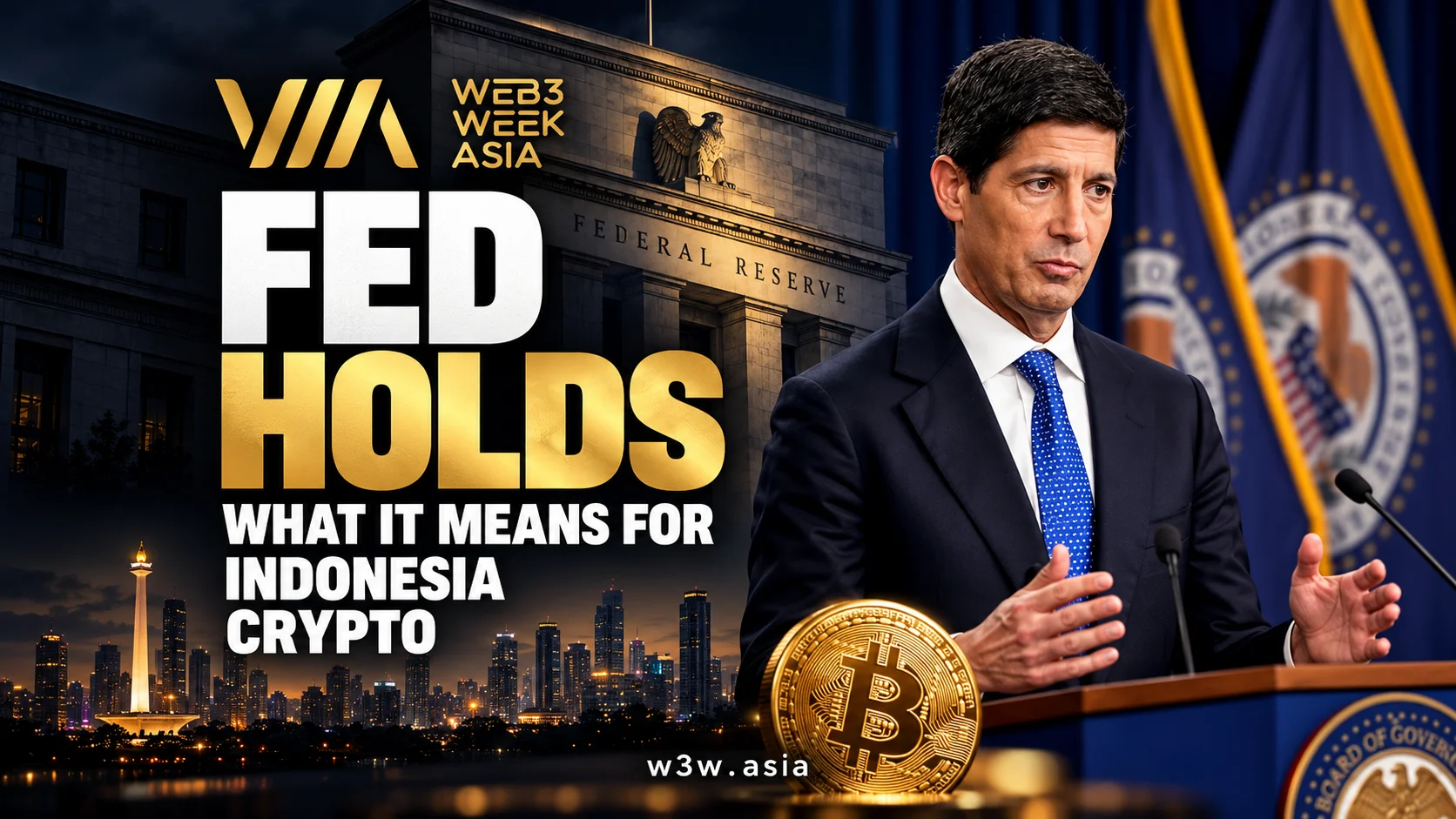 Fed Holds at 3.75-4%, Two Dissent: Indonesia Crypto | W3W